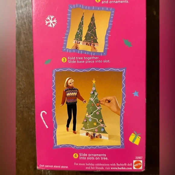 Vintage 1998 TREE TRIMMING BARBIE ! - Picture 4 of 7